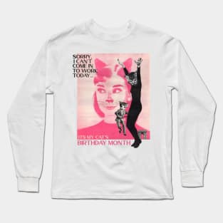 Birthday Cat Long Sleeve T-Shirt